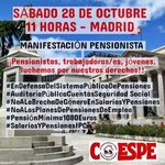 Tod@s a Madrid por la subida de pensiones y salarios con el IPC